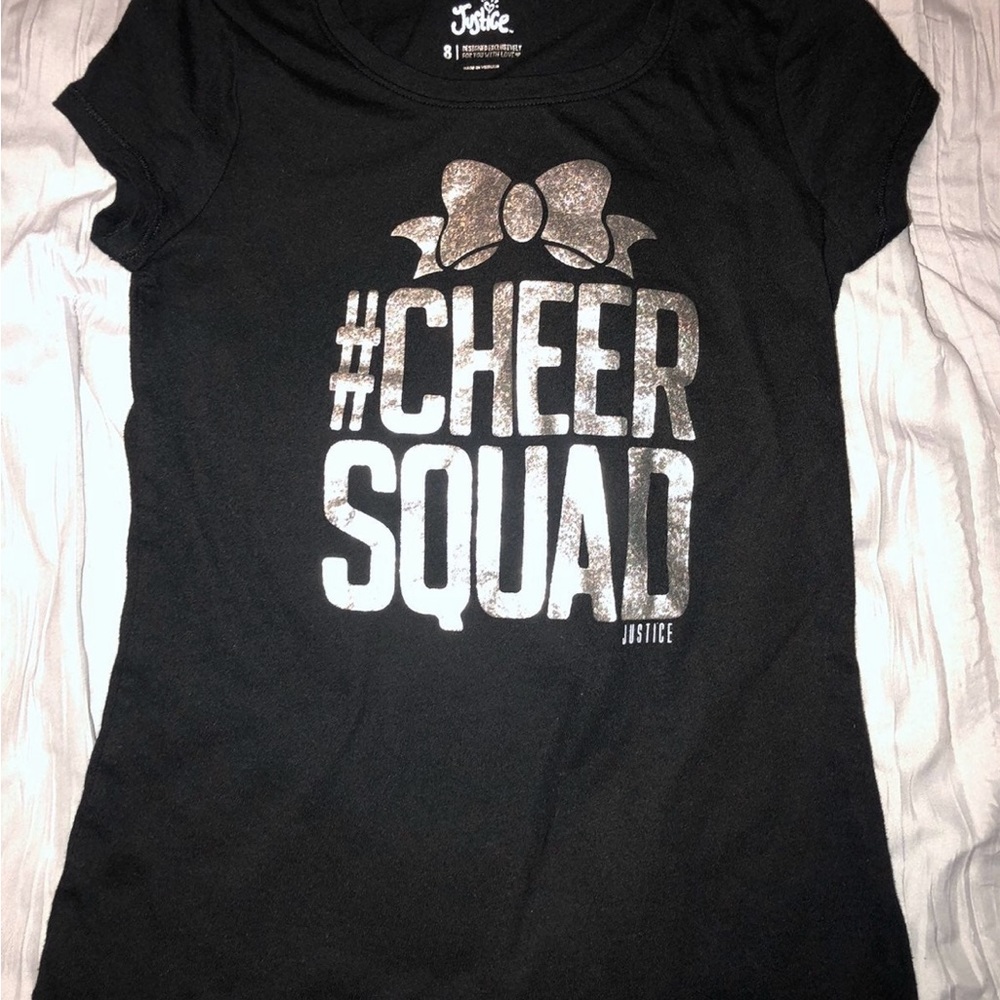 Girls size 8 justice cheer shirt